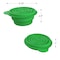 Wakeman Collapsible Bowls with Lids, Reusable Bowl for Camping and More by Outdoors, Green, 2PK 75-CMP1049 - alternate 7